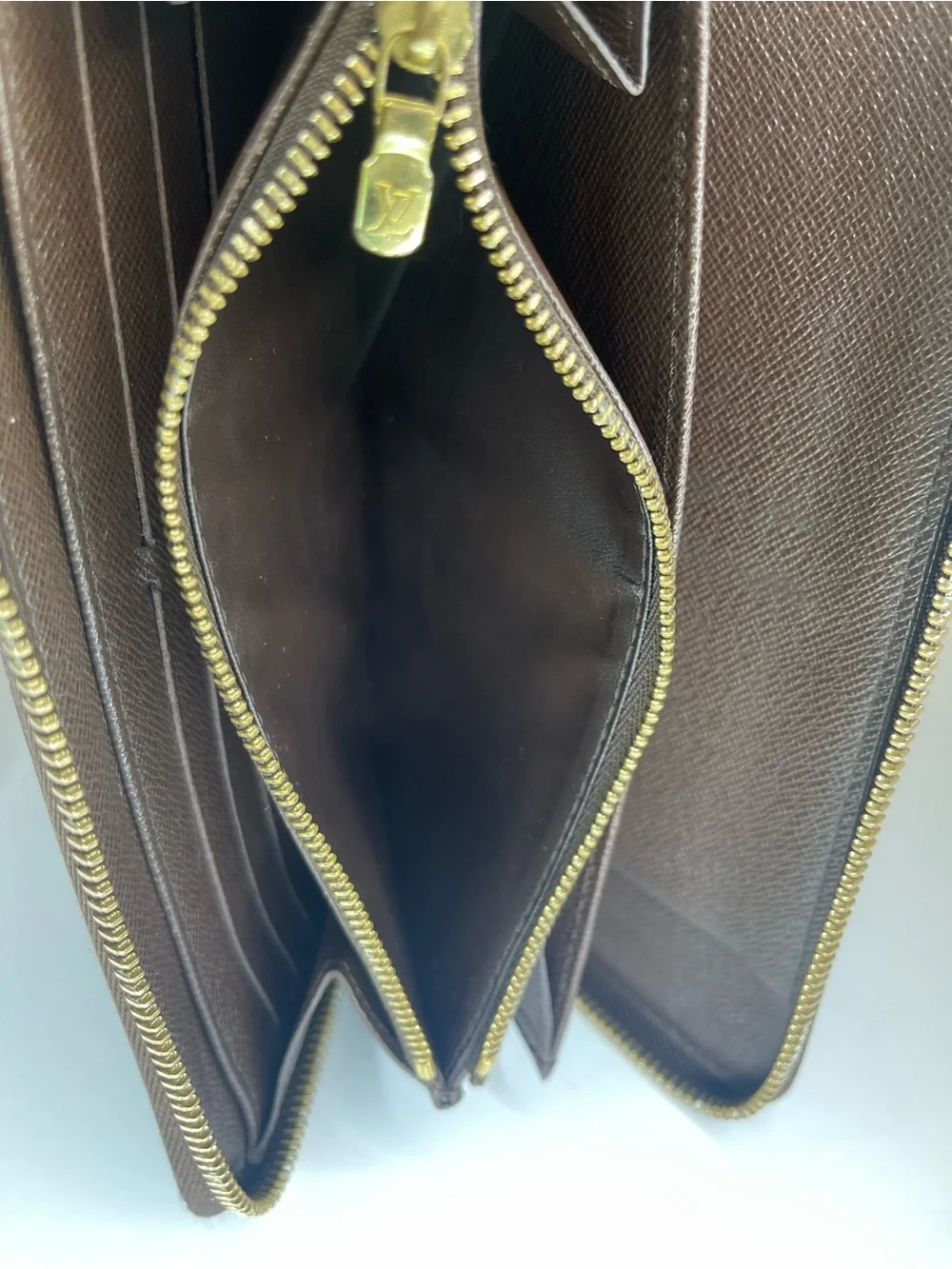 Louis Vuitton Damier Ebene Zippy Organizer Long Wallet